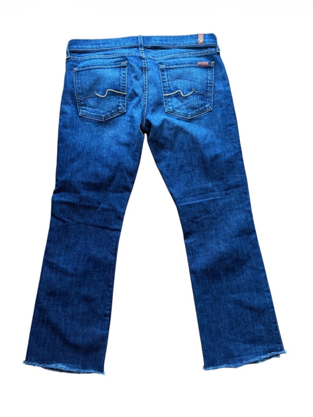 7 For All Mankind Women’s Dark Blue Bootcut Jeans Size 32 - Picture 3 of 9